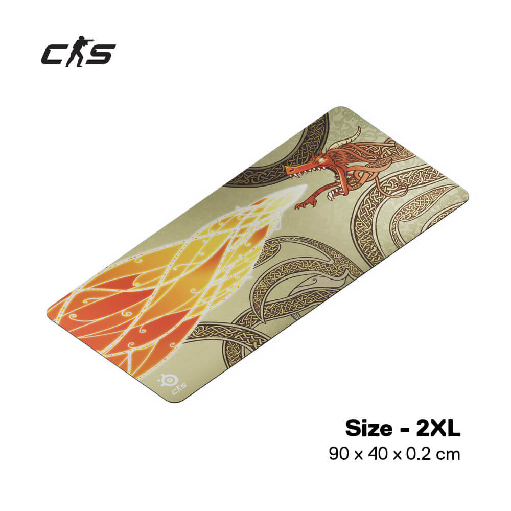 แผ่นรองเมาส์ STEELSERIES QCK CS2 DRAGON LORE ไซซ์ 2XL_0
